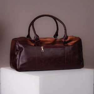 Burgundy Vintage Duffle Bag