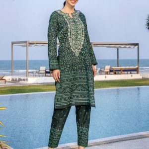 2 Piece Lawn Suit-Embroidered (Unstitched)