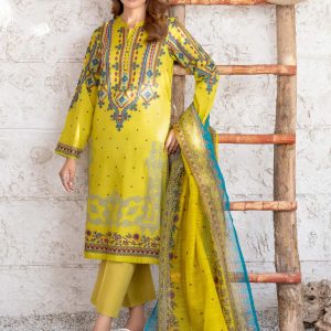 3 Piece Lawn Suit-Printed